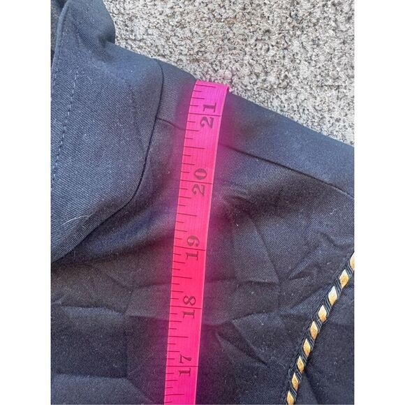 Bette & Court Black Vest with Gold Retro Accent Large - Picture 3 of 6